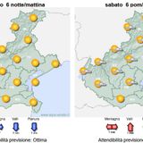 Previsioni 6-8 settembre: tempo stabile con molti spazi di sereno
