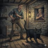 Il gatto nero e il bambino-Torre Pellice