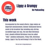Lippy makes an important announcement, more full English breakfast news, Friday 13th and Christmas music