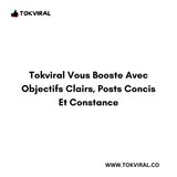 Tokviral Vous Booste Avec Objectifs Clairs, Posts Concis Et Constance