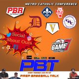 Metro Catholic Conference and Instagram/Twitter social shoutouts | Prep Baseball Talk