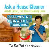 House Cleaners Wear Photo ID Badge with Scan Code and Customers See This