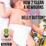 How to clean a newborns belly button stump?