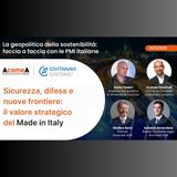 Sicurezza, difesa e nuove frontiere: il valore strategico del Made in Italy - La geopolitica della sostenibilità 4