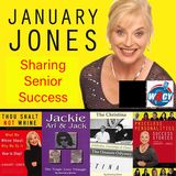 January Jones sharing Senior Golden Bachelorette & Chicago Honey Bear - Renee Halverson-Wright