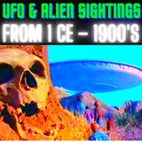 UFO & Alien Sightings From 1 CE – 1900's 👽 UFO and Alien Sightings Reports throughout RECORDED History