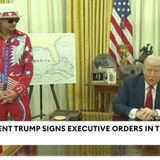 Trump and Kid Rock Take Questions Signs Executive Order