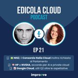 Edicola[21] Consorzio Italia Cloud, richiesta per NIS2 - HP e NVIDIA per AI e private cloud - Google Cloud, utili Q2 in crescita