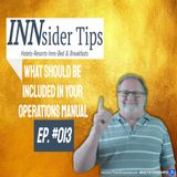 What Should Be Included In Your Operations Manual | INNsider Tips-013