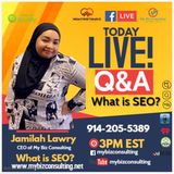 Replay of What is SEO? GURU Jamilah Lawry ANSWERS some FAQ's about SEO.
