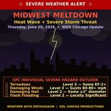 Midwest Meltdown: Severe Weather Update — June 25, 2026 | Heat Wave + Storm Threat