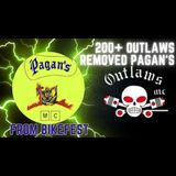 200+ Outlaws Remove Pagan's from Gibtown Bike Fest: Cops do Nothing