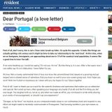 'Dear Portugal (a love letter)' - Carl Munson reads fron his Portugal Resident column