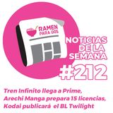 212. Tren Infinito llegará a Prime el 13 de septiembre, Kodai publicará  el BL Twilight