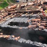Fumo dalla contrada Zorletti, intervengono i pompieri per l’incendio di un tetto