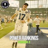 POWER RANKINGS - SEMANA 2 - TEMPORADA 2025