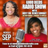 Erica F. Brooks - CEO of I Know My Value shares on Good Deeds Radio Show