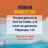 Paz en la meta ~ Devocional de Jóvenes ~ 3 de octubre 2026