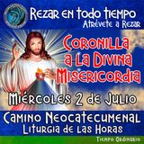 CORONILLA A LA DIVINA MISERICORDIA DE HOY.  MIERCOLES 2 DE JULIO 2025. 🙏 REZAR EN TODO TIEMPO.     