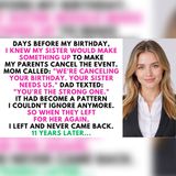 Mom Chose My Sister on My Birthday—So I Took Revenge | Reddit Family Drama