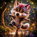 Bajka do słuchania dla dzieci 🐺 Wilczek, który tańczy w deszczu