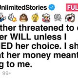 My mother threatened to cut me from her WILL unless I MARRIED her choice. [FULL STORY](MP3_70K)