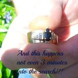 5/2/21 3 minutes into the hunt...(Sapphire and diamond arthritic wedding ring return)
