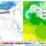 Previsioni 28-30 aprile: instabilità e flessione delle temperature