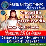 CORONILLA A LA DIVINA MISERICORDIA DE HOY. VIERNES 25 DE JULIO 2025. 🙏  REZAR EN TODO TIEMPO.           