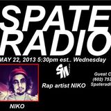 Rapper Niko on Spate Radio