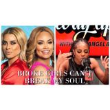 Candiace Calls Rob & Gizelle Podcast "Two Broke Girls" | Way Up With Angela Yee Interview
