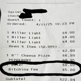 Pope Francis, Club "Bouncer"; Beer Cave Potty; & A Pizzaria's "Bitching Fee"