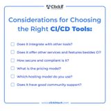 Choosing the Right CICD Tools