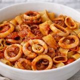 La calamarata all'Eoliana di nonna Maria