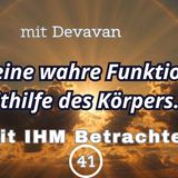 Deine wahre Funktion mithilfe des Körpers... -- Mit IHM Betrachten - 41
