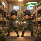 LA GUERRA VERA E LA GUERRA FINTA 👮_♂️ Storia in rima / Storia raccontata  📖