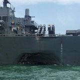 USS McCain Hit By Tanker;10 Sailors Missing