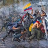 Differenti protagonisti della rivolta colombiana. La necropolitica uribista