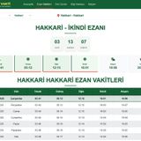 hakkari-ezan-vakti