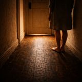 Doorframe with low light