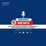 BreakingNews Assonime - Codice dei contratti pubblici, classificazione ATECO 2025 e Direttiva UE 2025/25