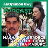 María Corina Machado agradeció “la decisión de desmantelar la empresa criminal” de Nicolás Maduro.