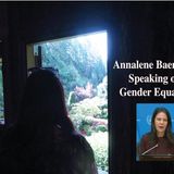 Annalene Baerbock Speaking on Gender Equality