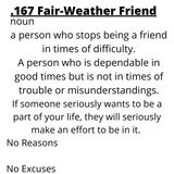 167. Fair-Weather Friend!