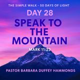 Day 28 – Speak to the Mountain