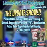 Episode 201: Updates Galore!!! Panini/NFLPA Decision, Topps Superfractor Dupe "Fix", Ruth Bounty & TONS more