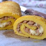 Rotolo di frittata con tonno e provola
