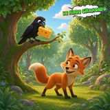 IL CORVO E LA VOLPE 🦊 Favola di Esopo | Storia per bambini 📖