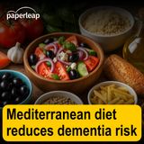 Mediterranean diet reduces dementia risk