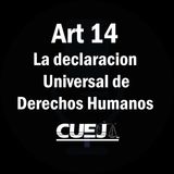 Articulo 14 declaración universal de Derechos Humanos